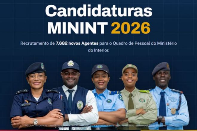 Portal do concurso do MININT elimina código de verificação e normaliza inscrições