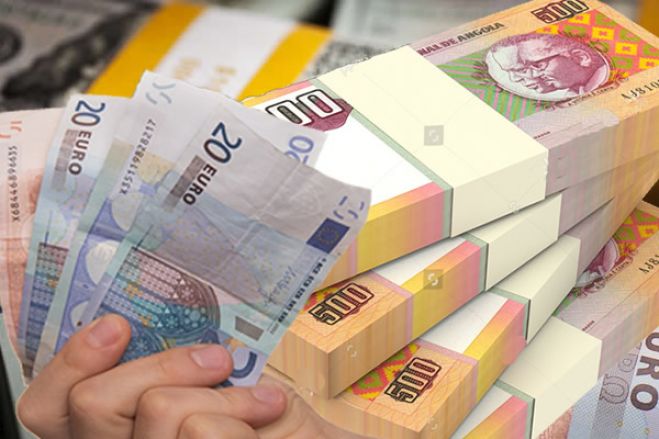 Euro valoriza-se 39,50% face à moeda angolana "Kwanza" em Janeiro